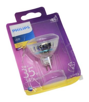 Philips LED Lampe ersetzt 35W, GU5.3, warmweiß (2700 K), 345 Lumen Leuchtmittel