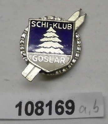 altes emailliertes Abzeichen Schi Klub Ski Club Goslar