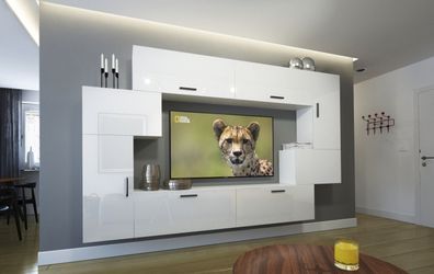 Orlean NX6 Möbel für Wohnzimmer Wohnwand Mediawand Schrankwand Wohnschrank