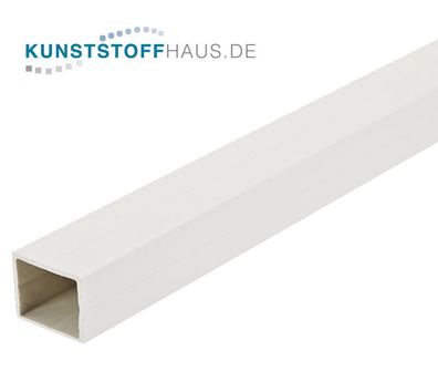 PVC - Vierkantrohr - Weiß - Abm. wählbar