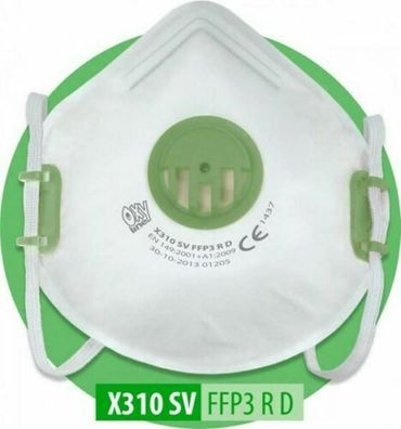 Premium Atemschutzmaske FFP3 mit Ventil / CE zertifiziert
