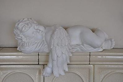 Engel schlafend Hand bemalt Religion Skulptur Deko