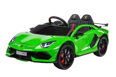 Lamborghini Aventador SV 2x45W - Kinder Elektroauto - Kinderauto - grün lackiert