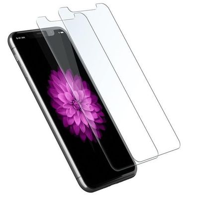 2 x Apple iPhone X Schutzglas Schutzfolie 9H Härte Folie Displayschutzfolie Clear ...