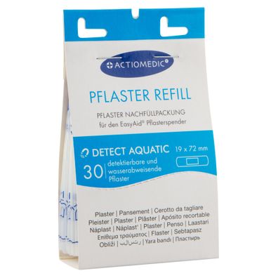 Actiomedic EasyAid Refill DETECT Aquatic Pflasterstrips 19 x 72 mm 30 Stück