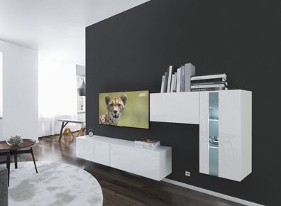 Cholet NX11 Möbel für Wohnzimmer Wohnwand Mediawand Schrankwand Wohnschrank