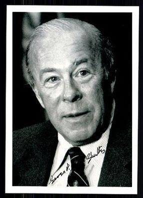 George P. Shultz TOP Foto Original Signiert + G 8916
