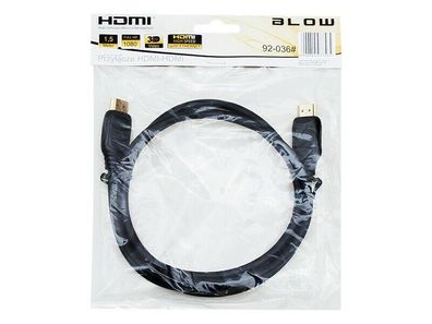 1,5 m HDMI - HDMI GOLD ® Kompakt-Kabel, High Speed Full HD 1080 3D