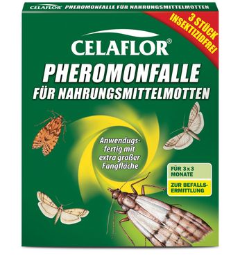 Celaflor Pheromon-Falle für Nahrungsmittelmotten 3 Stück