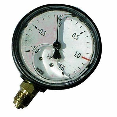Vakuum-Manometer Güllefass Vakuumfasswagen 1/2" 1/4" Ø = 63 und 100mm