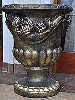 Vase Schale Pflanzentopf wunderschöne Verzierungen Hand bemalt Gefäß