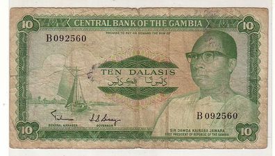 10 Dalasis Banknote Central Bank of the Gambia