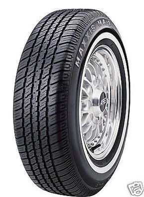 2 x 205/75/15 97S Maxxis MA-1 Weißwandreifen 20mm weiss