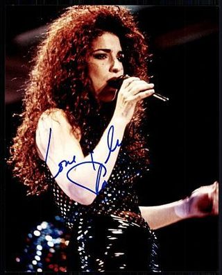 Gloria Estefan TOP Foto COA Original Signiert + G 9232
