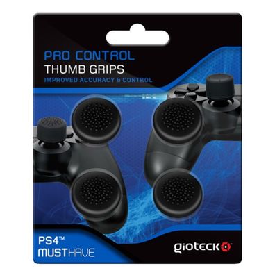 Gioteck ThumbGrips ThumbStick Gummi Kappen Grip Caps Trigger für PS4 Controller