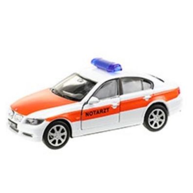 WELLY Modellauto BMW 330i Notarzt Sammelauto Spielzeugauto Auto Car
