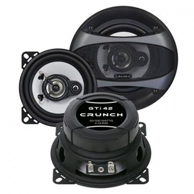 Crunch GTI-42 2-Wege 10 cm Koaxial Auto Lautsprecher 100 Watt