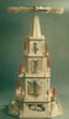 Laubsägevorlage für eine 8-eckige Weihnachtspyramide "Klassisch"