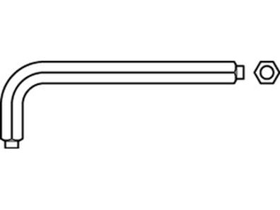 DIN 6911 Stahl vergütet geschwärzt Winkelschraubendreher mit Zapfenführung