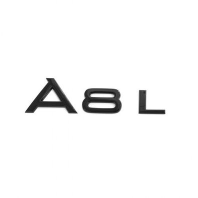 Original Audi A8L Schriftzug schwarz Tuning Black Edition Emblem 4N0071803A