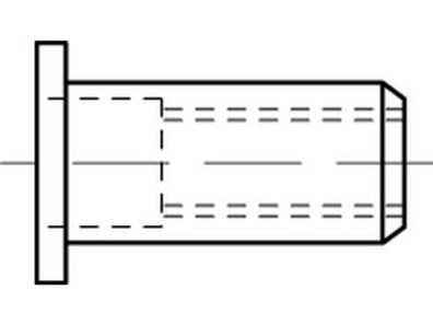 Artikel 88423 Stahl F galvanisch verzinkt Blindniet-Muttern