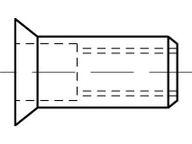 Artikel 88424 Stahl S galvanisch verzinkt Blindniet-Muttern