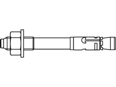 ART 88561 Stahl FAZ II K galvanisch verzinkt Fischer Bolzenanker