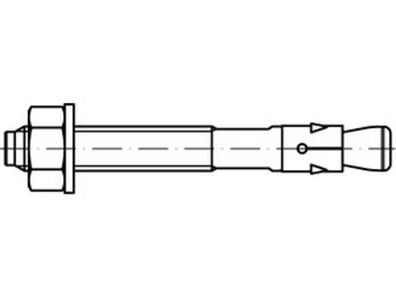 ART 88582 Stahl FBN II feuerverzinkt Fischer Bolzenanker FBN II mit Spreizclip