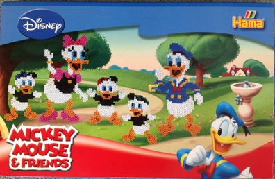 Hama GP 7927 Micky Maus - Donald Duck, midi Bügelperlen Stiftplatte Steckperlen Beads