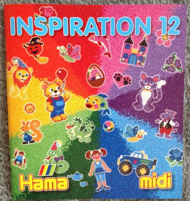 Inspiration 12 - Hama Vorlagenheft midi Bügelperlen - Steckperlen Beads Stiftplatten