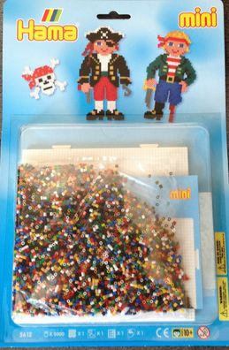 Hama GP 5612 Piraten - mini Bügelperlen + Multi Stiftplatte - Steckperlen Beads