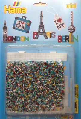 Hama Geschenkpackung 5616 - MINI Bügelperlen - Perlen 2,5mm Steckperlen Beads