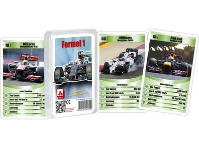 NSV 1242 Quartett Formel 1 Kartenspiel Spielkarten Playing Cards