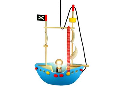 Hängeleuchte für kleine Abenteurer, Kinderzimmerlampe Piratenschiff