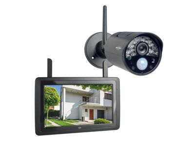 IP Überwachungskamera Outdoor mit Innenmonitor, Steuerung per App