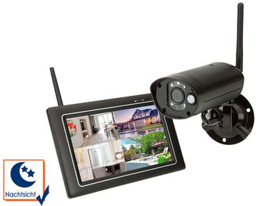 Drahtloses Sicherheitssystem mit 7-Zoll-Touchscreen und Kamera