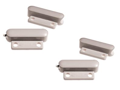 2er Set Mini-Magnetkontakt Fenster und Türen, 3,4 x 1,5 x 0,8 cm, Einbruchschutz