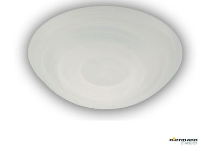 Deckenleuchte / Deckenschale rund, Glas Alabaster, Ø 35cm