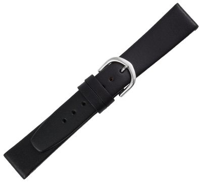 Minott > Uhrenarmband schwarz Leder rembordiert > Verlauf