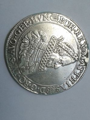 Original 1 Reichstaler 1619 Kaiser Matthias II. von Habsburg RDR Rarität