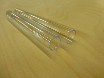 2 Stück Kunststoff-Reagenzgläser -Kunsttoffröhrchen- 152 x 16 mm