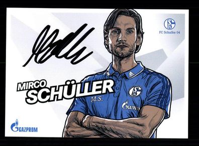 Mirco Schüller Autogrammkarte FC Schalke 04 2017-18 Original Signiert + A 215745