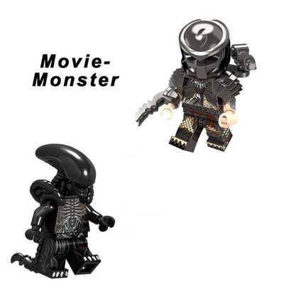 Predator Alien Xenomorph Film Aliens Monster Bausteine komplett LEGO kompatibel