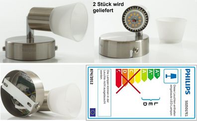 Licht Lampe 2 Stück Philips LED-Spot Light Deckenlampe Schwenkbar. NEU und in der OVP