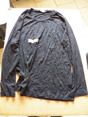 Shirt Langarm Rundhals schwarz Gr.44/46