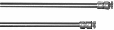 rewagi 2 Stück Klemmstangen, Teleskopstangen – Länge: 55-90 cm Edelstahl - matt