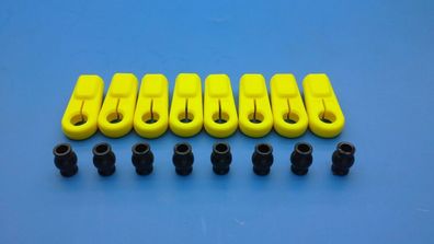 Original Lauterbacher Kugelpfannen-Set gelb für Gewinde M6/ M8 für Carbon-Fighter