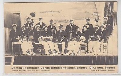 61862 Ak Damen Trompeter Corps Rheinland Mecklenburg Verlag Düsseldorf 1935