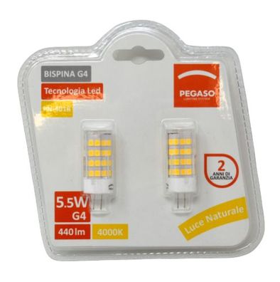 2er Set LED - Leuchtmittel G4, AC 220/240V, W Lumen, natürliches Licht 4000K A+