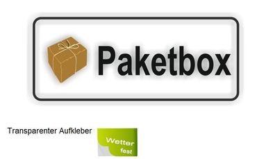 Paketbox Aufkleber Transparet Pakete Box Kennzeichnung Aufkleber (R34/11)